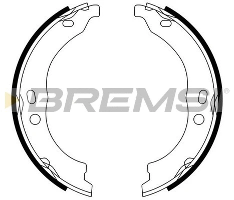 Brake Shoe Set, parking brake (GF0188)