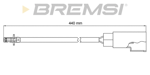 Warning Contact, brake pad wear (WI0669)