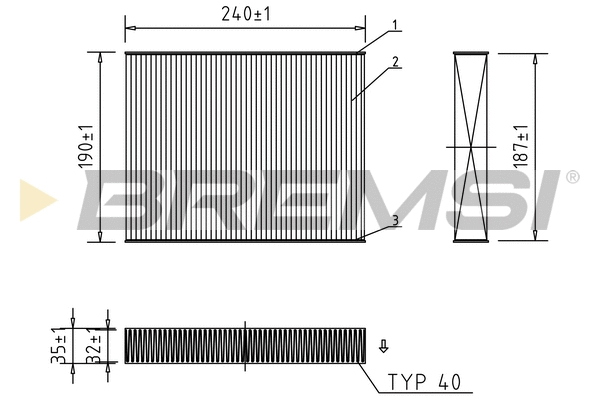 Filter, cabin air (FC0092)