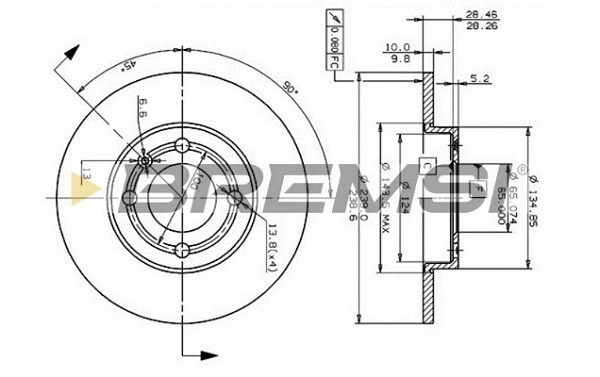 Brake Disc (CD6795S)