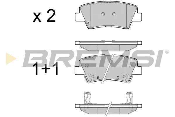 Brake Pad Set, disc brake (BP3456)