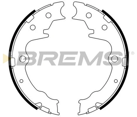 Brake Shoe Set, parking brake (GF0802)