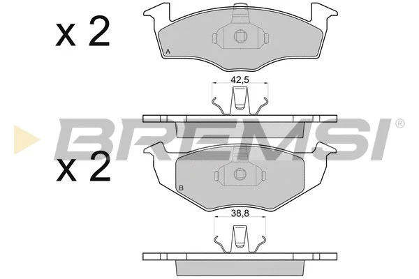 Brake Pad Set, disc brake (BP2682)