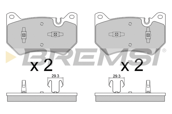 Brake Pad Set, disc brake (BP3869)