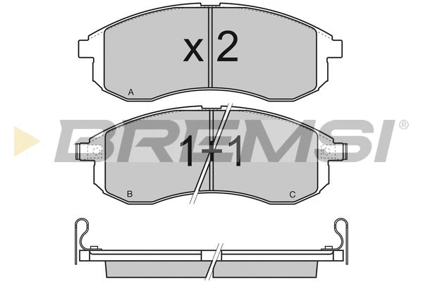 Brake Pad Set, disc brake (BP3132)