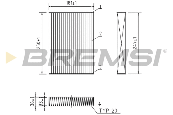 Filter, cabin air (FC0927C)