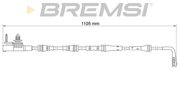 Warning Contact, brake pad wear (WI0931)