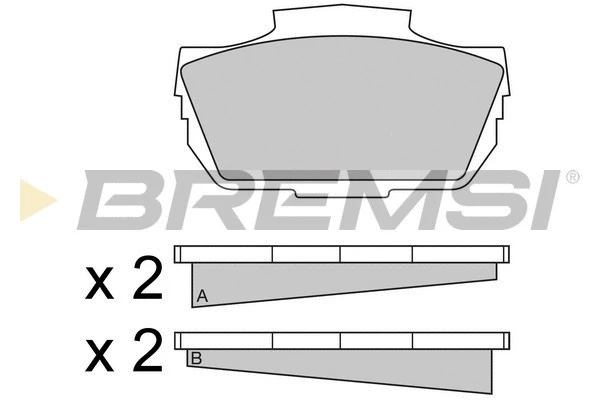 Brake Pad Set, disc brake (BP2030)