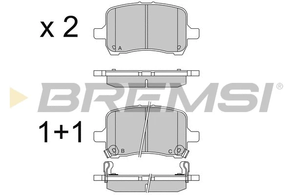 Brake Pad Set, disc brake (BP3566)