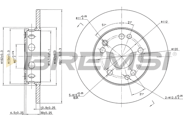 Brake Disc (CD6053S)