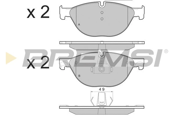 Brake Pad Set, disc brake (BP3451)