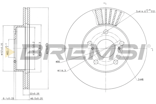 Brake Disc (CD6777V)