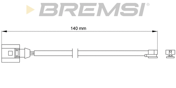 Warning Contact, brake pad wear (WI0703)