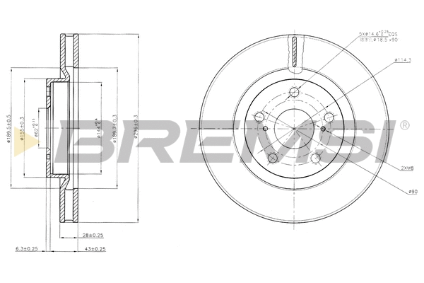 Brake Disc (CD7646V)