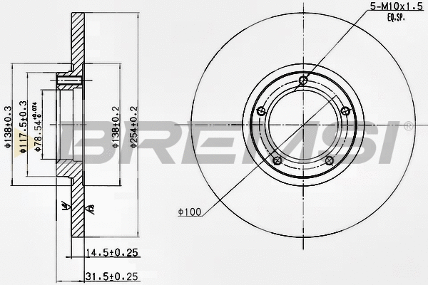 Brake Disc (CD6138S)