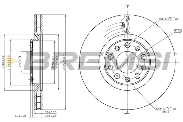 Brake Disc (CD7451V)