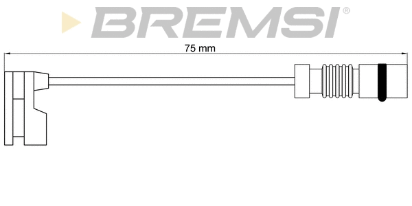 Warning Contact, brake pad wear (WI0598)