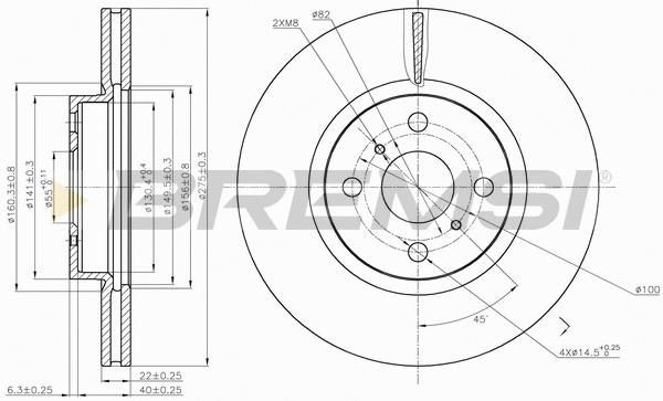 Brake Disc (CD7780V)