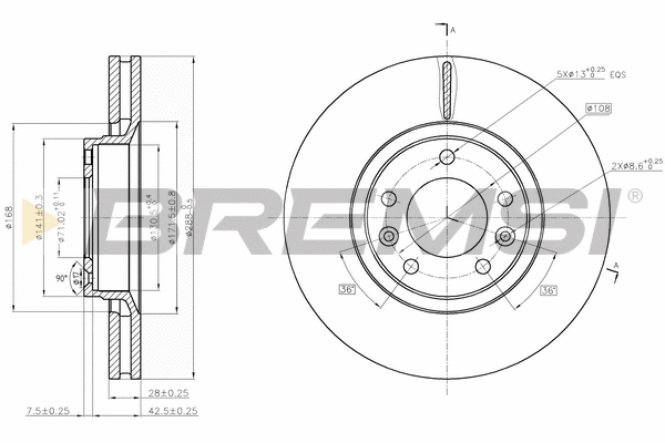 Brake Disc (CD7103V)