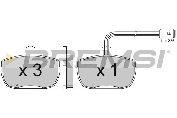 Brake Pad Set, disc brake (BP2315)