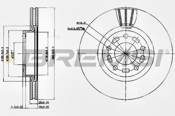 Brake Disc (CD7312V)