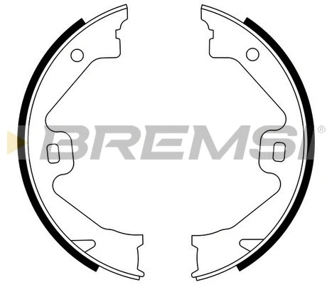 Brake Shoe Set, parking brake (GF0269)