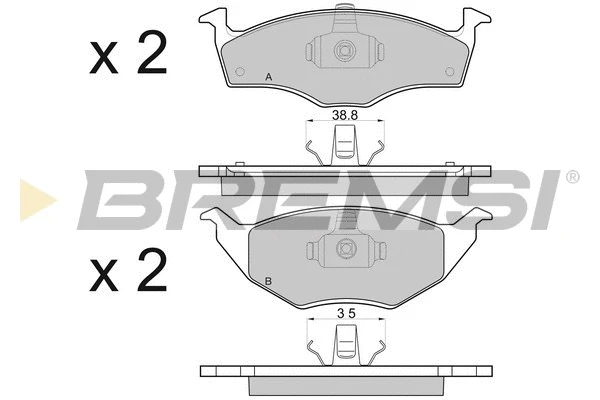 Brake Pad Set, disc brake (BP2914)