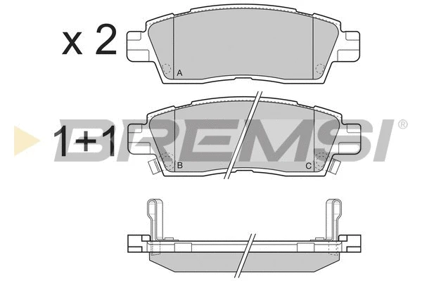Brake Pad Set, disc brake (BP3309)
