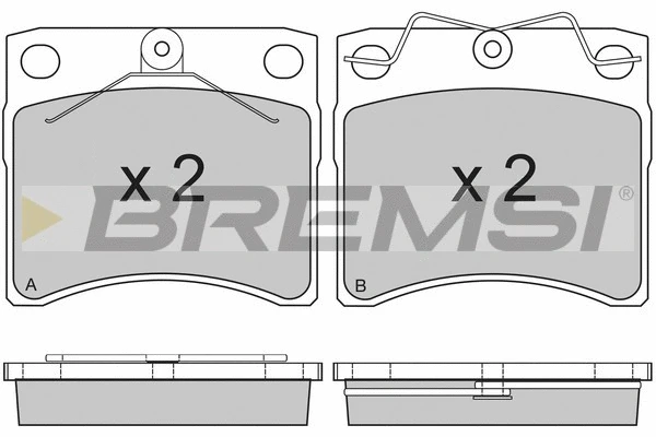 Brake Pad Set, disc brake (BP2802)
