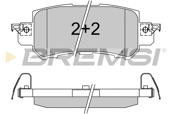 Brake Pad Set, disc brake (BP3536)