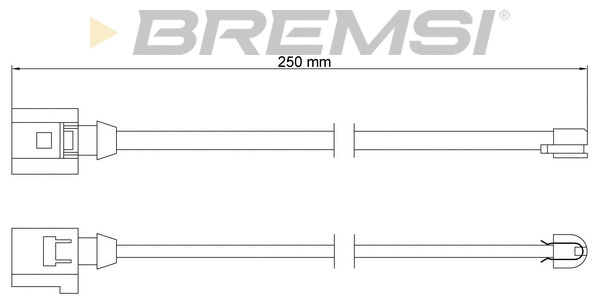 Warning Contact, brake pad wear (WI0767)