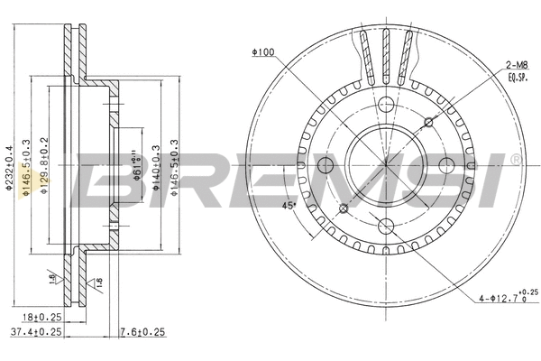 Brake Disc (CD6866V)