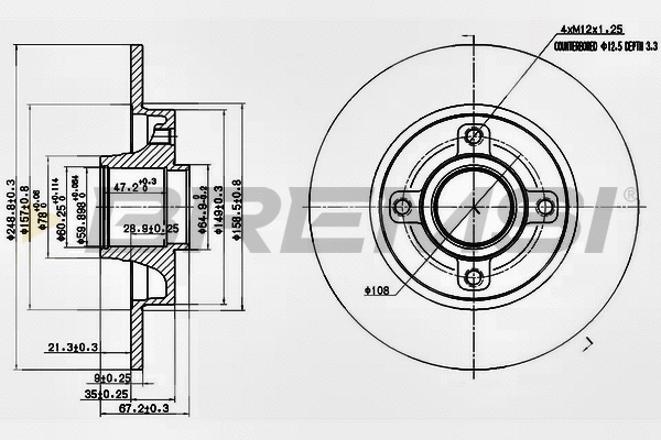 Brake Disc (CD7523S)