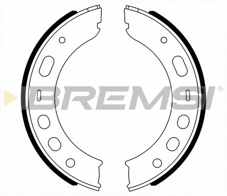 Brake Shoe Set, parking brake (GF0399A)