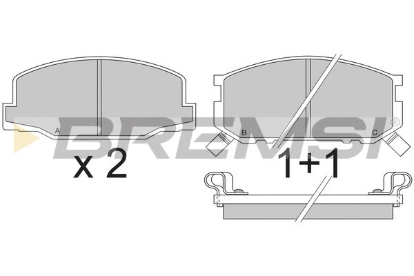 Brake Pad Set, disc brake (BP2272)