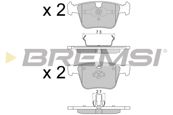 Brake Pad Set, disc brake (BP3610)