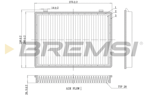 Filter, cabin air (FC0466)
