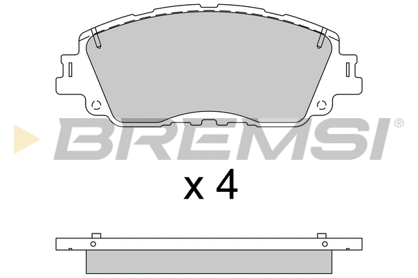 Brake Pad Set, disc brake (BP3785)