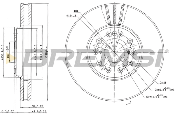 Brake Disc (CD7134V)