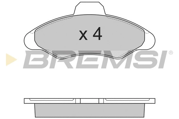 Brake Pad Set, disc brake (BP2462)