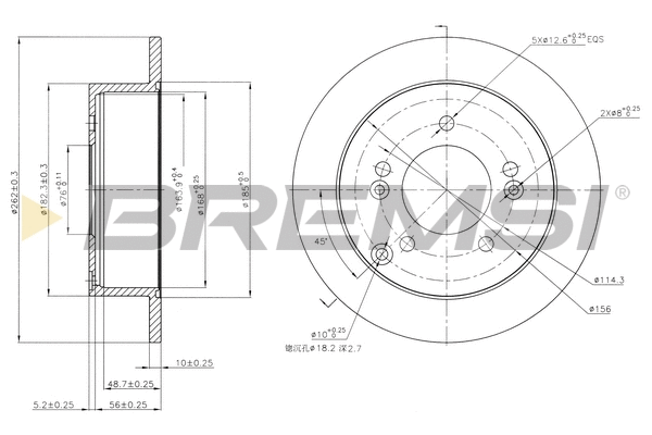 Brake Disc (CD7447S)