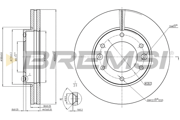 Brake Disc (CD8111V)
