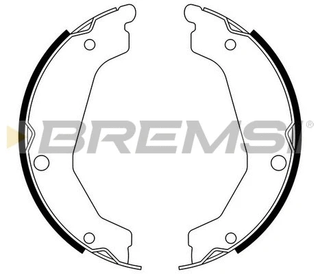 Brake Shoe Set, parking brake (GF0758)