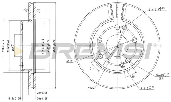 Brake Disc (CD6191V)