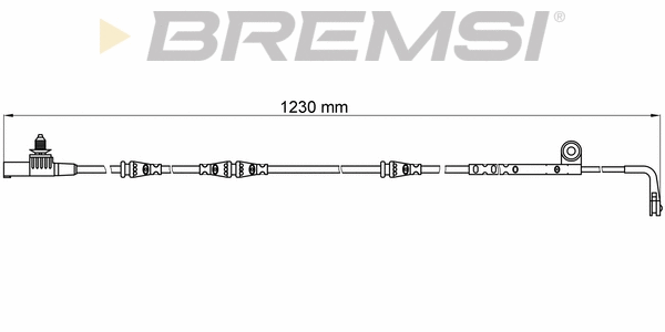Warning Contact, brake pad wear (WI0643)