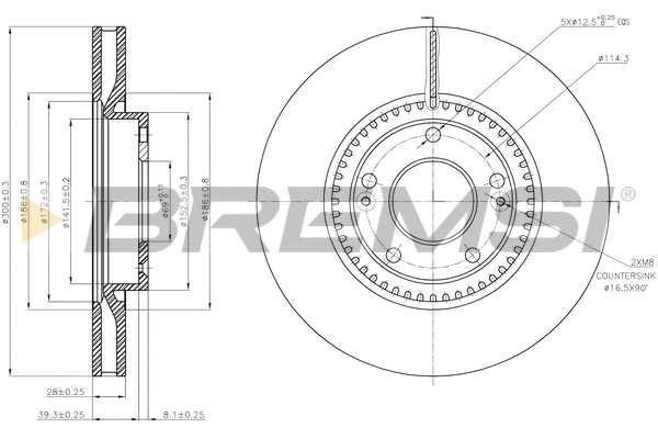 Brake Disc (CD7795V)