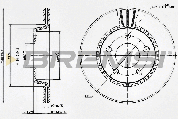 Brake Disc (CD6519V)