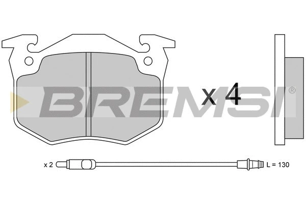 Brake Pad Set, disc brake (BP2230)
