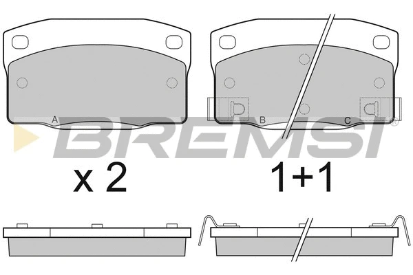 Brake Pad Set, disc brake (BP2450)