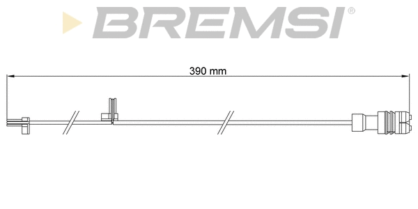 Warning Contact, brake pad wear (WI0664)